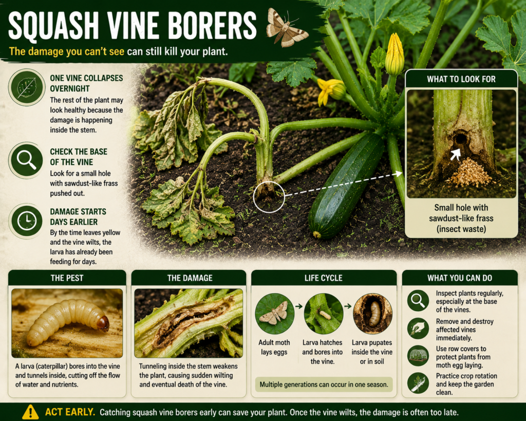 Squash vine borers