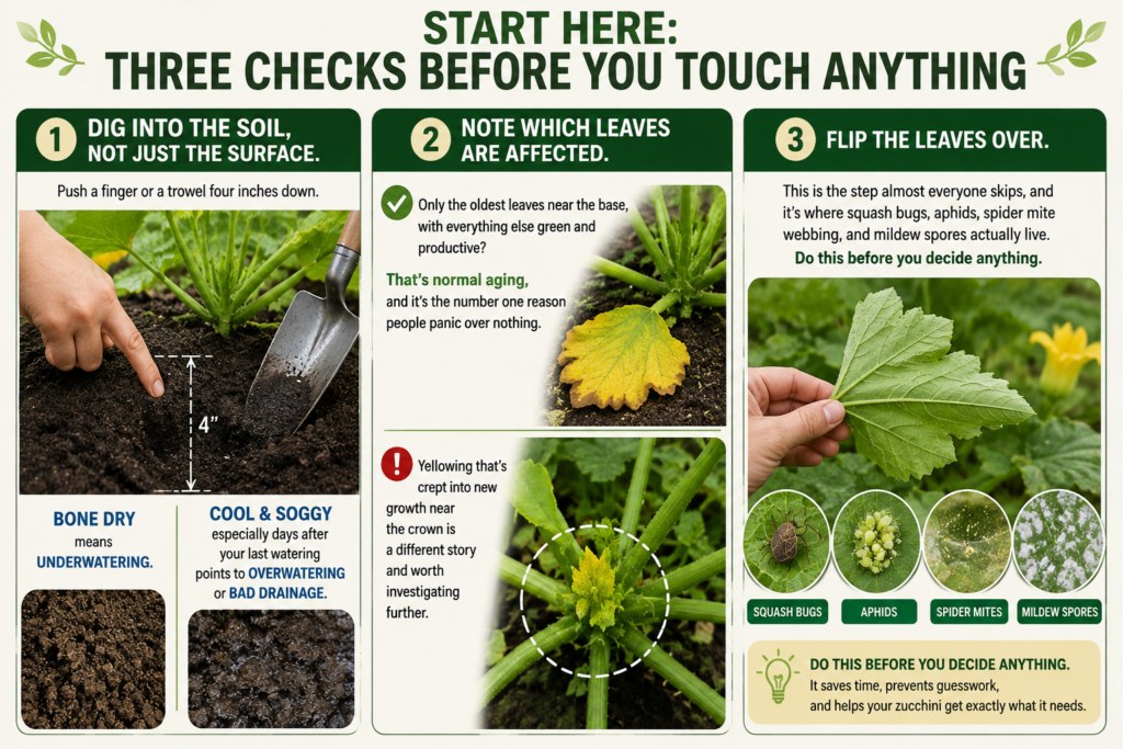 three checks before you touch anything