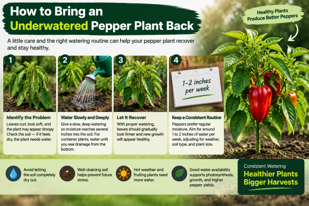 How to Bring an Underwatered Pepper Plant Back