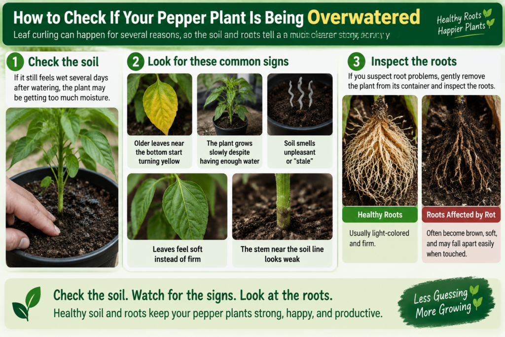 How to Check If Your Pepper Plant Is Being Overwatered