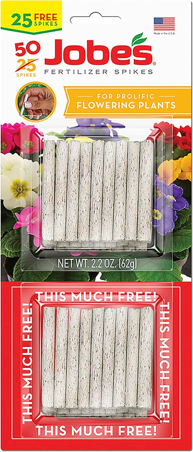 Jobe’s Plant Food Fertilizer Spikes for Indoor Flowering Houseplants