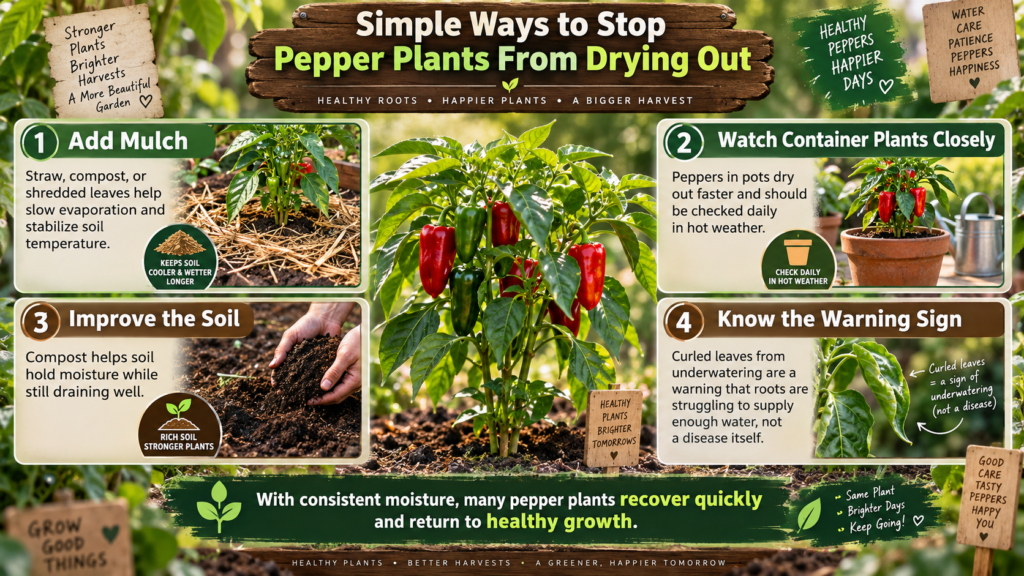 Simple Ways to Stop Pepper Plants From Drying Out