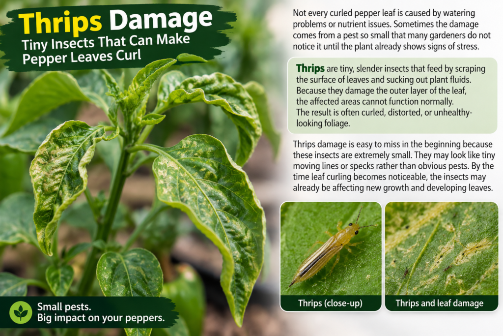 Thrips Damage Tiny Insects That Can Make Pepper Leaves Curl