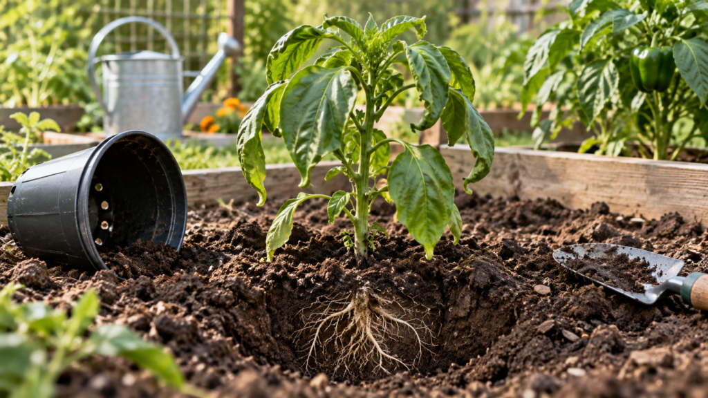 Transplant Shock Why Pepper Leaves Curl After Moving