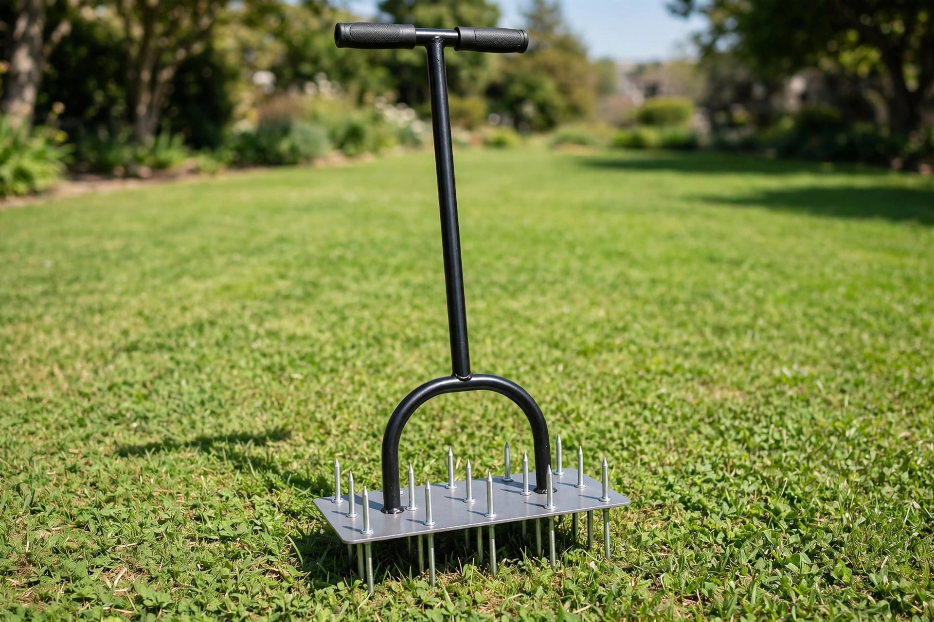 Walensee 4-row spike lawn aerator
