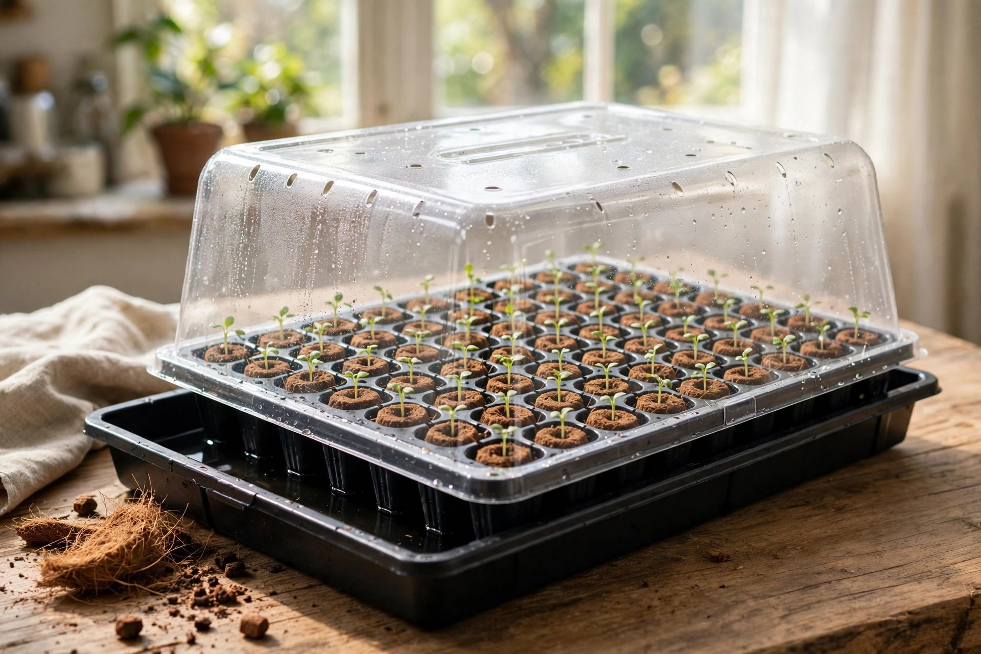 best seed starting trays Burpee 72-cell self-watering kit