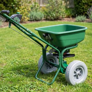 Scotts Turf Builder EdgeGuard DLX best broadcast spreader for most home lawns