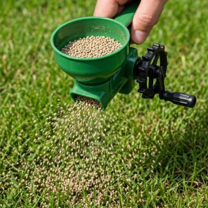 Scotts Whirl hand powered handheld spreader for small lawns