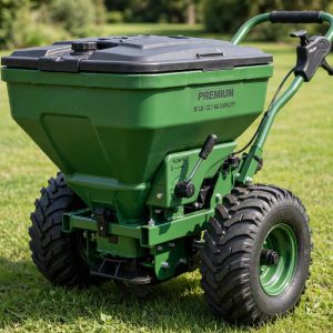 Scotts Elite broadcast spreader with dual rotors for large lawns