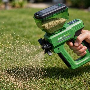 Scotts Wizz battery powered handheld spreader with EdgeGuard