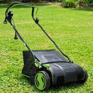 Sun Joe AJ805E 13 amp electric dethatcher and scarifier with 13.2 gallon bag