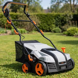 VonHaus dethatcher and scarifier, 12.5 amp corded 2 in 1 with collection box