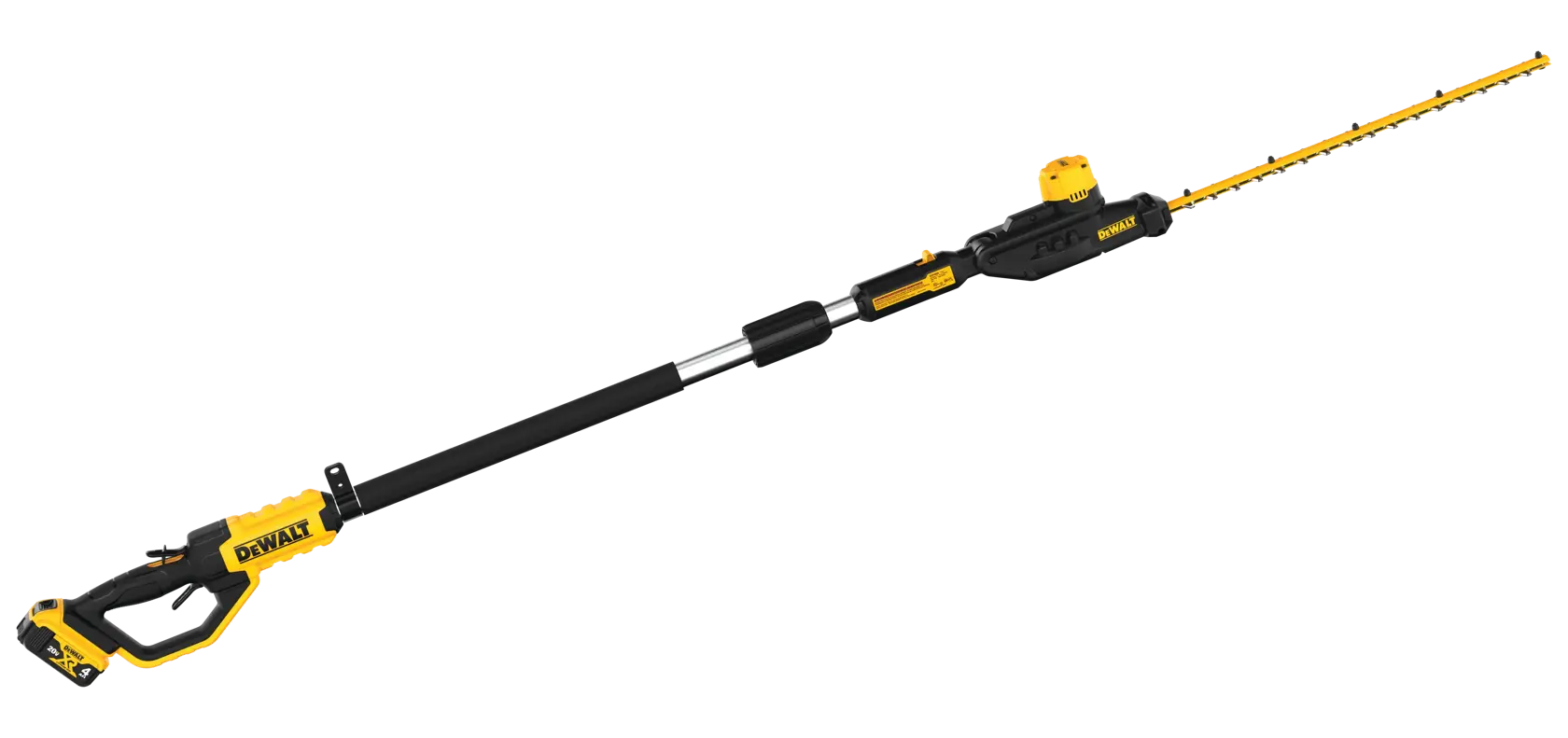 dewalt dcph820b pole hedge trimmer 22 inch bare tool with articulating head for tall hedges