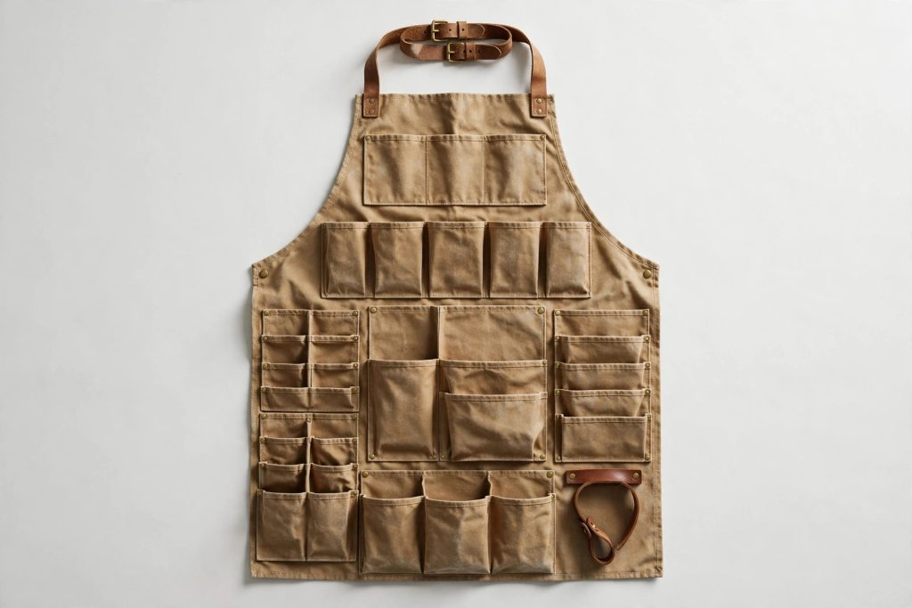 best garden apron Readywares waxed canvas tool apron with divided pockets