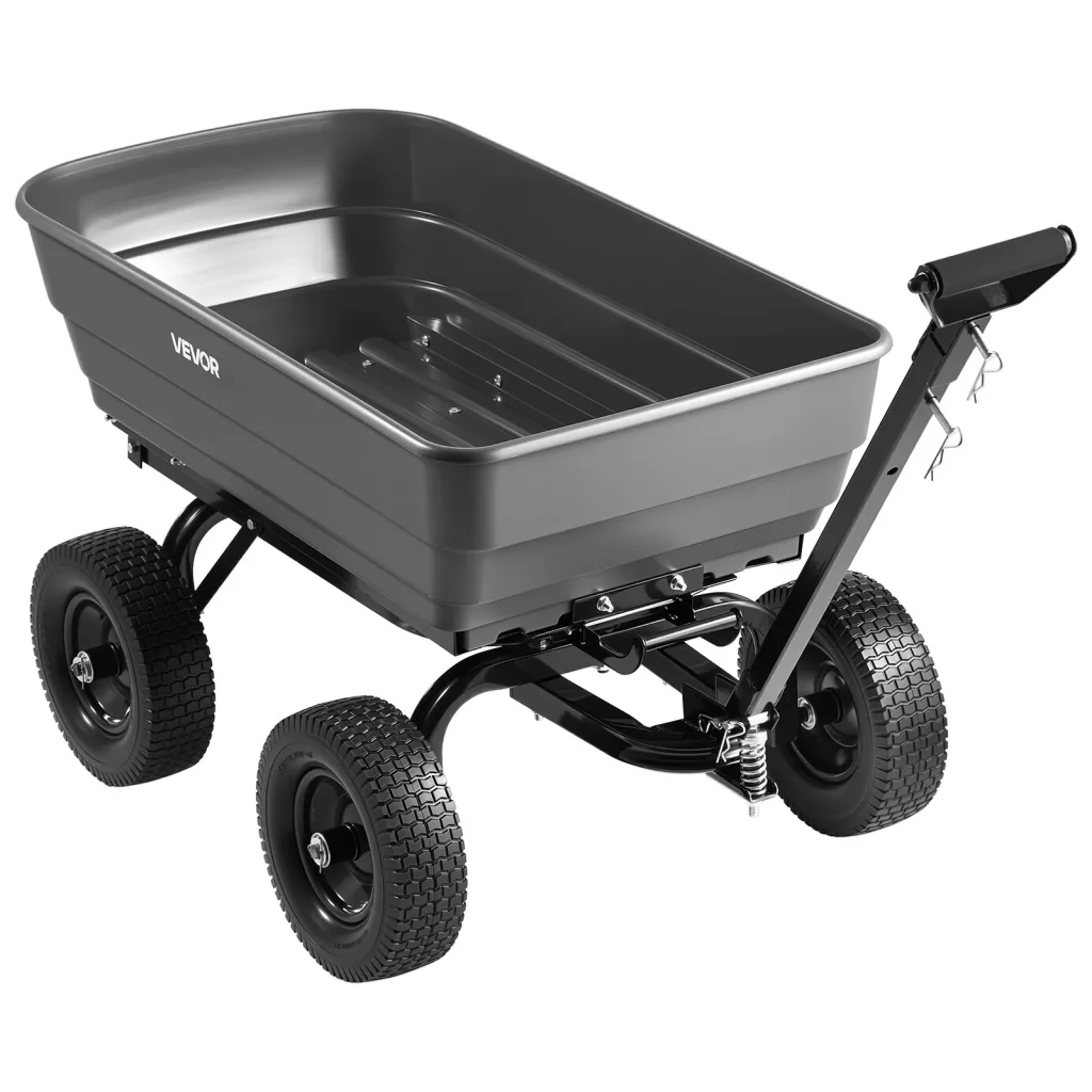 VEVOR Poly Garden Dump Cart best garden cart for heavy loads