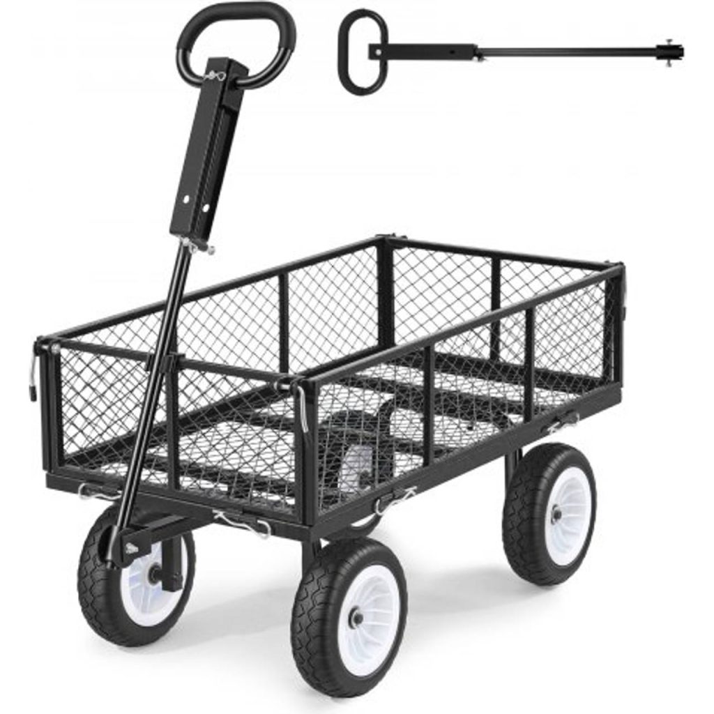 VEVOR Steel Mesh Garden Cart (V1200G) best garden cart for heavy loads