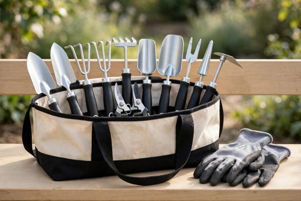 FiveJoy 11-piece lightweight aluminum garden tool set