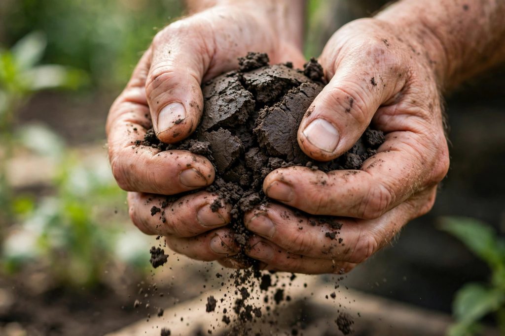 how to improve clay soil squeeze test moist crumbly