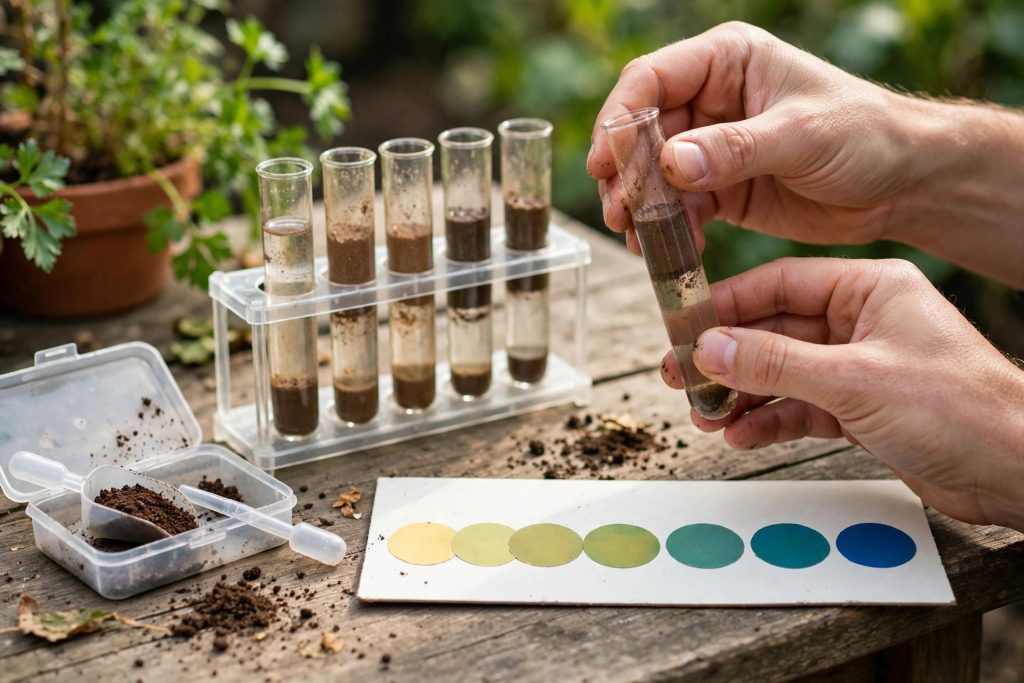 how to test garden soil with a home test kit