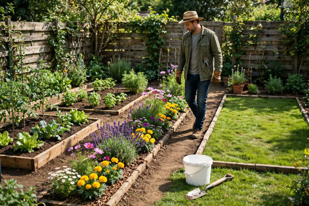 how to test garden soil by dividing the garden into sampling areas