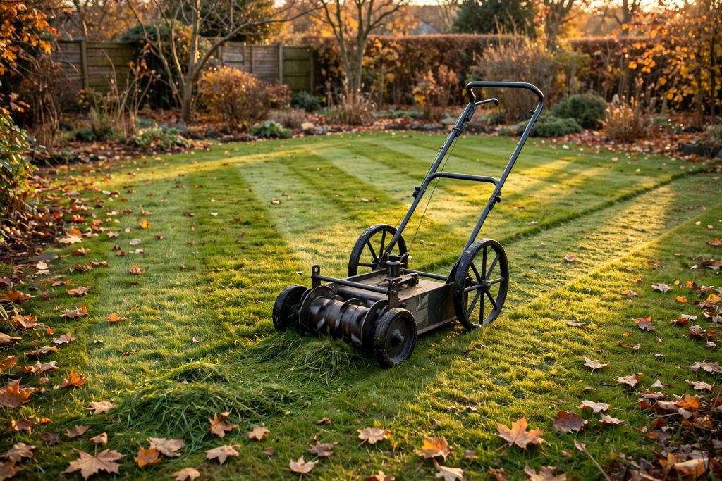 how to winterize lawn step 2 final mow at shorter height before first freeze