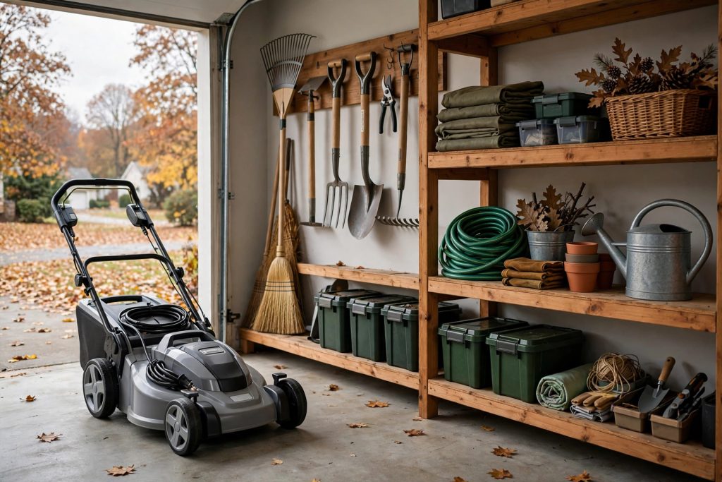 how to winterize lawn step 5 storing mower and garden tools for winter