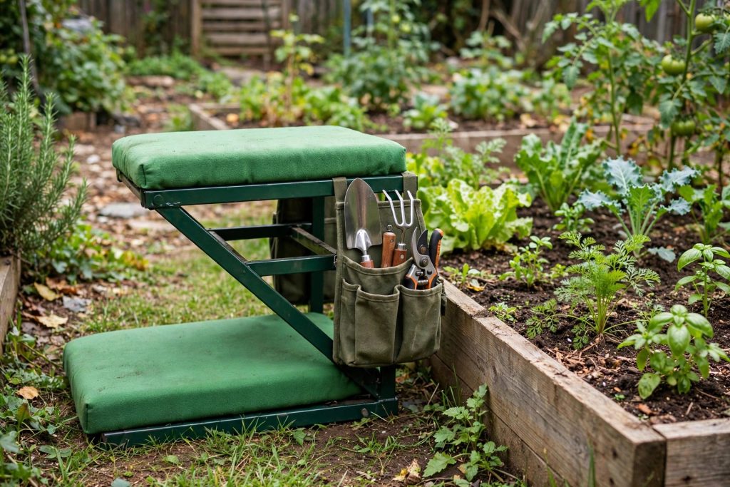 TomCare Upgraded best garden kneeler and seat with tool pouch