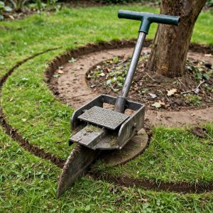 Yard Butler EDGE-180 step edger with center step design