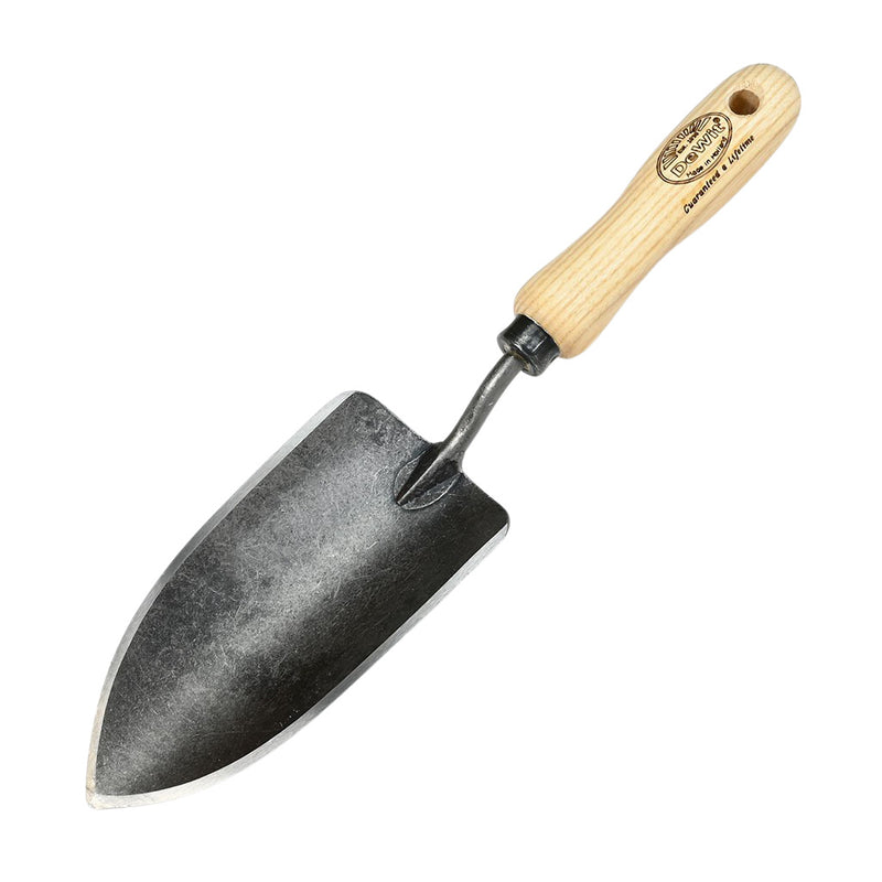 DeWit hand-forged carbon steel garden trowel
