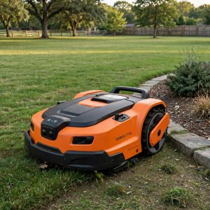 Worx Landroid Vision Cloud WR320 robot mower mapping a half acre lawn without a boundary wire